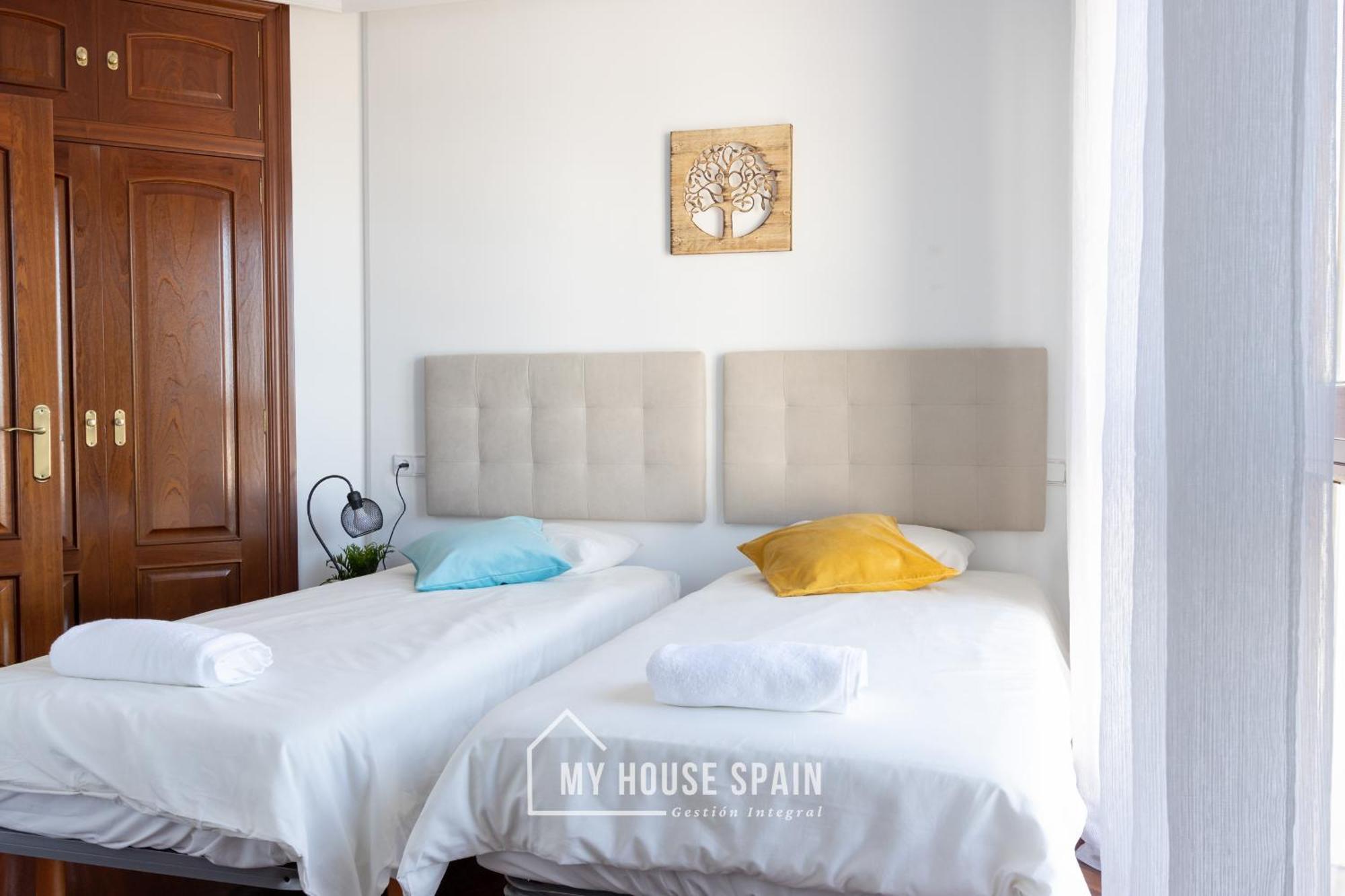 Myhousespain - Playa De Poniente, Con Vistas Al Mar Y Parking Gratuito Gijón Exteriér fotografie
